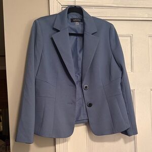 Kasper Women's Light Blue Suit Jacket, Size L